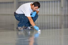 spot checking of an epoxy floor contractor