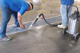 a garage project for an epoxy floor contractor